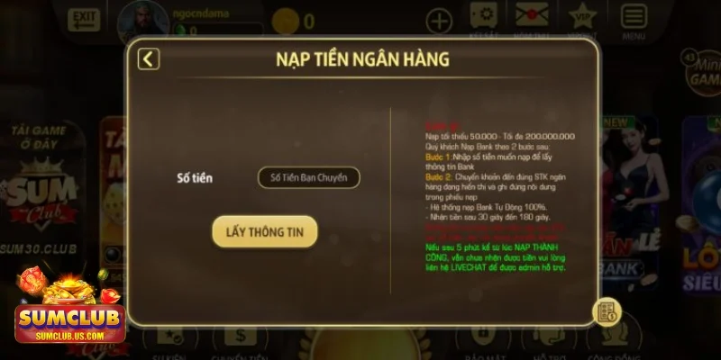 nạp tiền SUMCLUB Tại sao nạp tiền SUMCLUB lại quan trọng với người chơi?